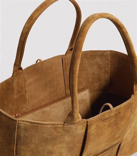 Suede Tote Bag .